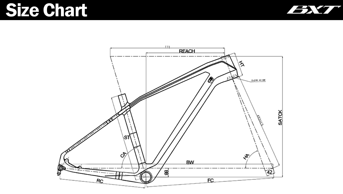 27.5 Mountain Bike Frame Size Detail