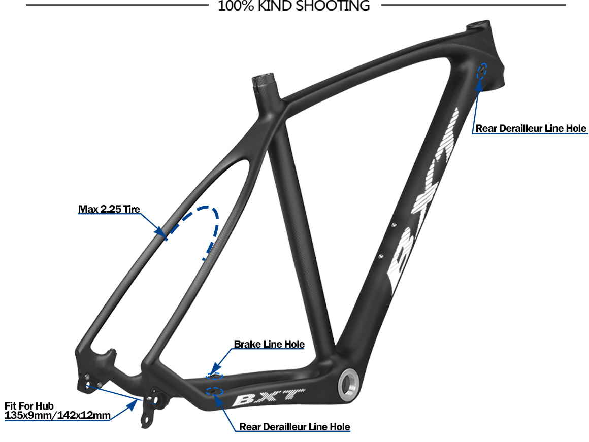 disc brake mtb carbon frame