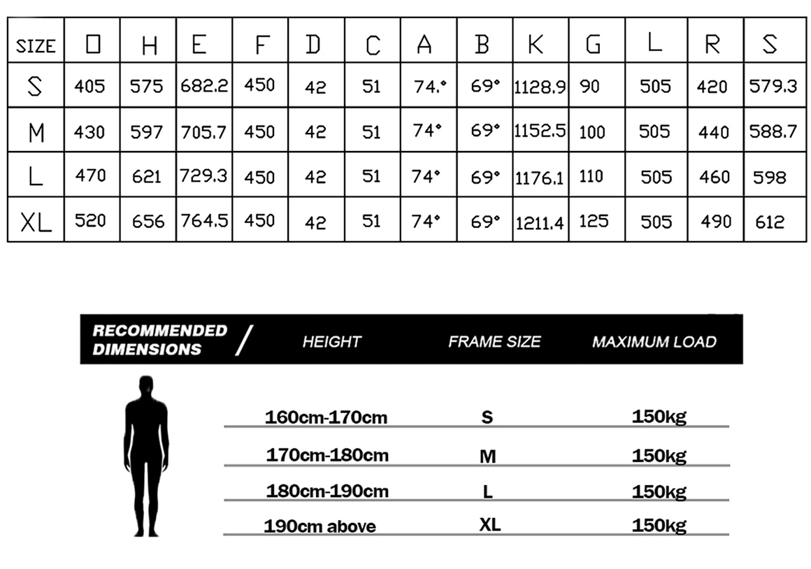 recommended height for suspension frame