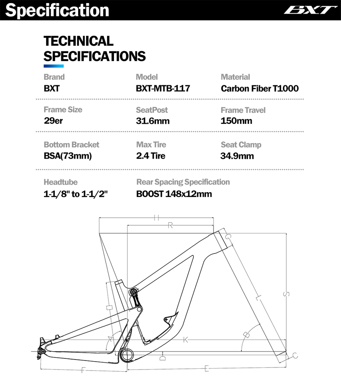 all mountain bike carbon frame